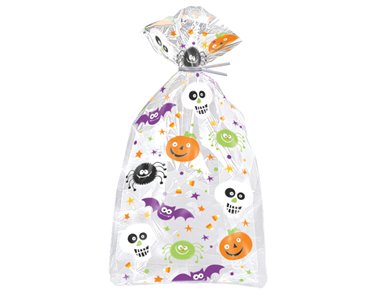 (20) SPOOKY SMILES CELLO BAGS