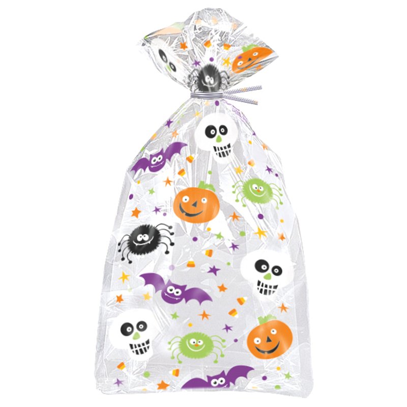 (20) SPOOKY SMILES CELLO BAGS