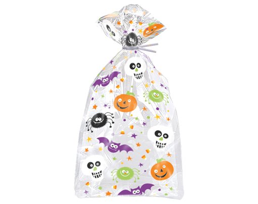 (20) SPOOKY SMILES CELLO BAGS