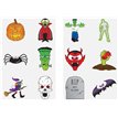 (6) 4CM HALLOWEEN MINI TATTOOS  96S