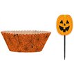 24PC PUMPKIN FACES CUPCAKE KIT