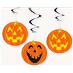 (3) 26IN PUMPKIN HANGING SWIRLS
