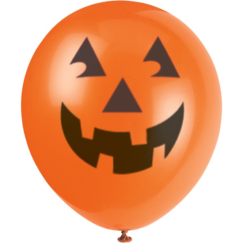 (6) 12IN PUMPKIN BALLOONS