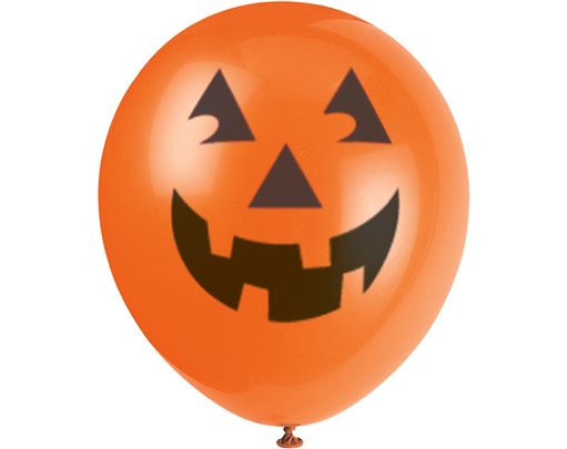 (6) 12IN PUMPKIN BALLOONS