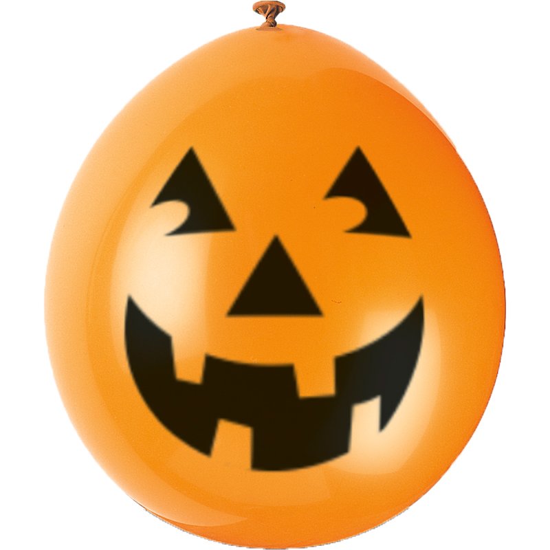 (10) 9IN PUMPKIN BALLOONS