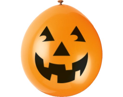 (10) 9IN PUMPKIN BALLOONS