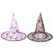 2ASST CHILD MULTI COLOUR WITCH HAT