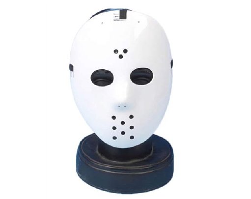 WHITE HOCKEY FACE MASK