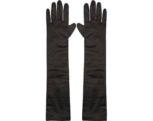 45CM ADULT LONG BLACK GLOVES