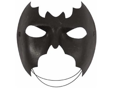 BLACK HALF BAT MASK