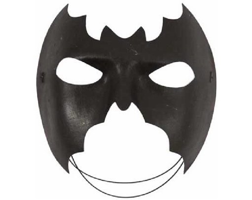 BLACK HALF BAT MASK