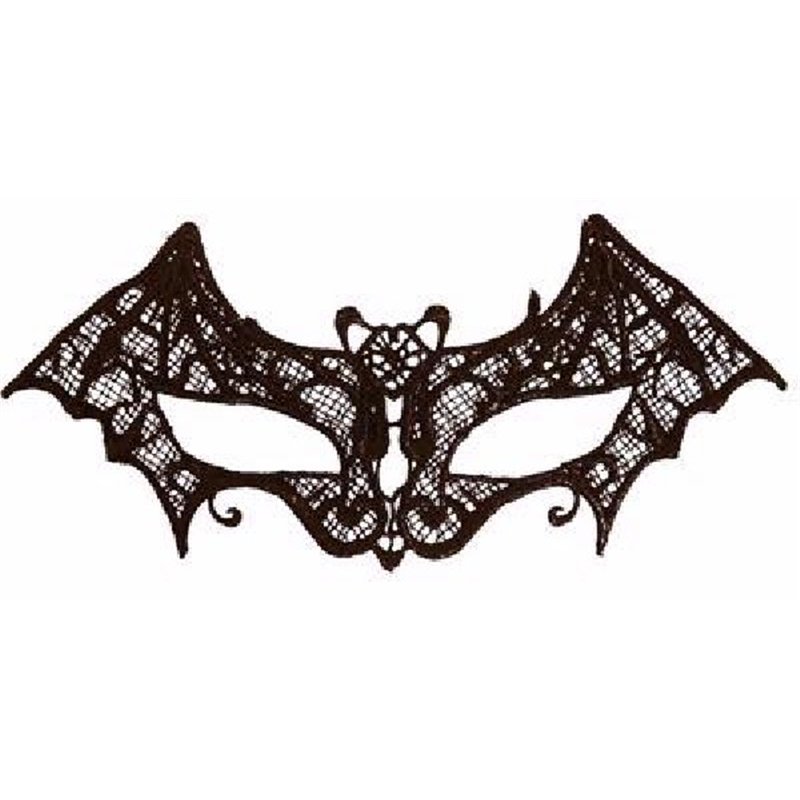 BLACK LACE BAT EYE MASK