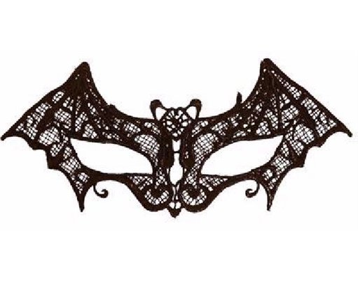 BLACK LACE BAT EYE MASK