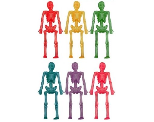 6ASST COLOURS STRETCH SKELETON  84S