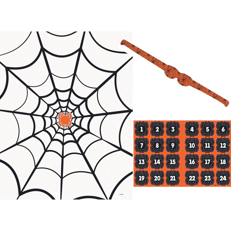 PIN THE SPIDER ON WEB PARTY GAME