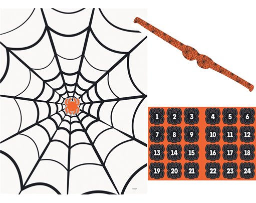 PIN THE SPIDER ON WEB PARTY GAME
