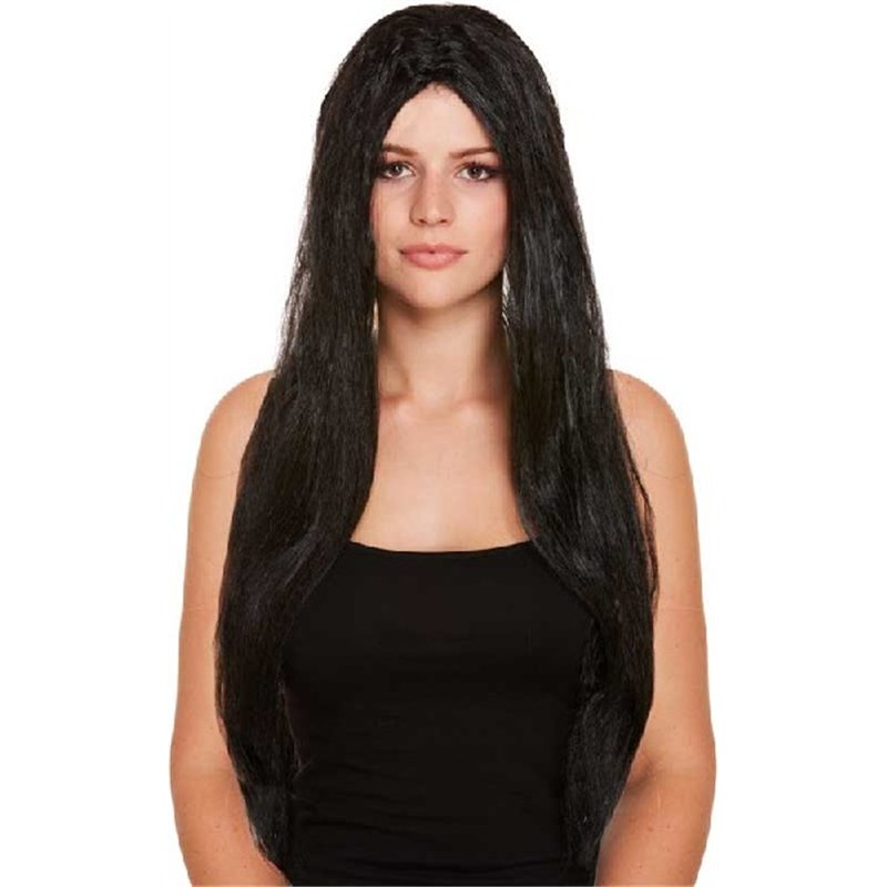 65CM LONG BLACK WIG