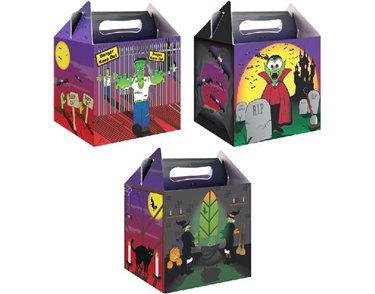 3ASST HALLOWEEN LUNCH BOX 12S
