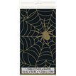 54x84IN BLACK/GOLD SPIDER WEB TABLECOVER