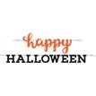 ORANGE/BLACK HAPPY HALLOWEEN BANNER