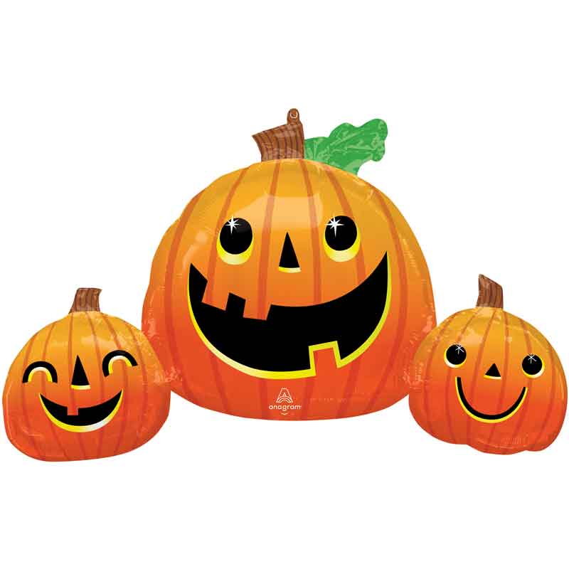 SMILEY PUMPKIN TRIO SUPERSHAPE
