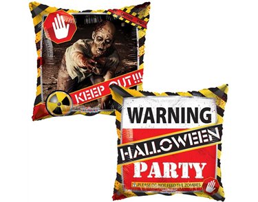 18in HALLOWEEN ZOMBIE PARTY FOIL BALLOON