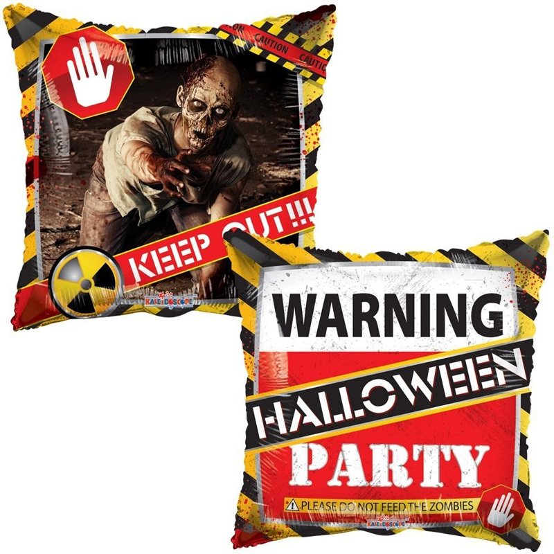 18in HALLOWEEN ZOMBIE PARTY FOIL BALLOON