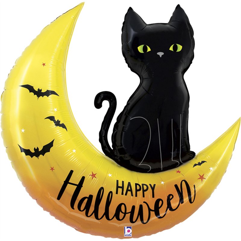 41in HALLOWEEN MOON FOIL BALLOON
