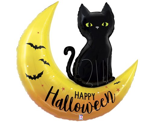 41in HALLOWEEN MOON FOIL BALLOON