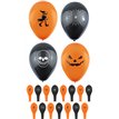 12PK 23cm HALLOWEEN PRINTED BALLOONS