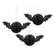 3PK BAT HALLOWEEN HONEYCOMB DECORATIONS