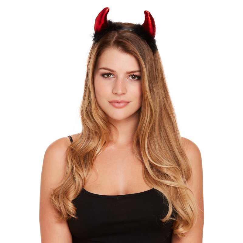 DEVIL HORNS WITH FUR