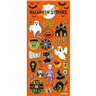 ORANGE HALLOWEEN BOO STICKERS