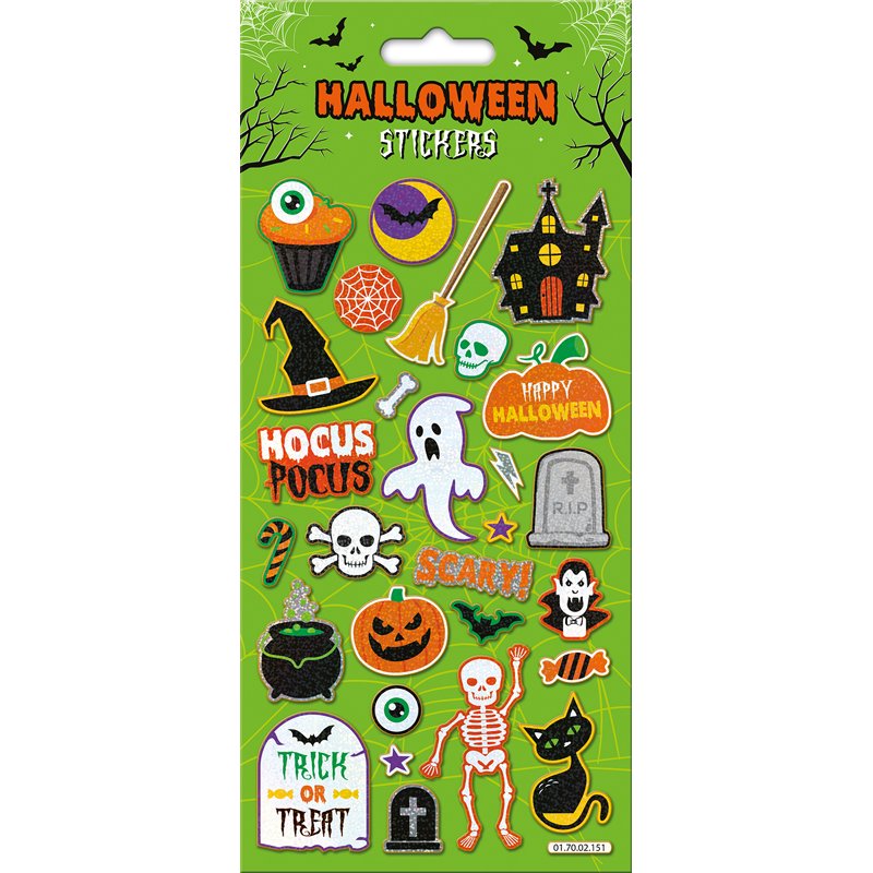GREEN HOCUS POCUS STICKERS