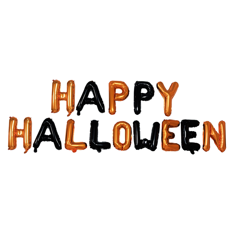 HAPPY HALLOWEEN FOIL BALLOON BANNER
