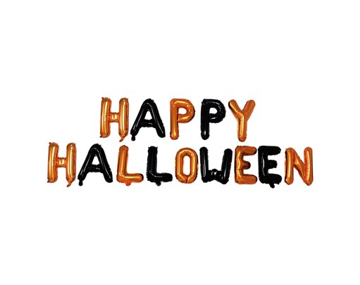 HAPPY HALLOWEEN FOIL BALLOON BANNER