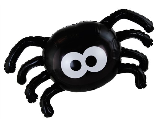 HALLOWEEN SPIDER SHAPED FOIL BALLOON
