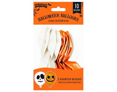 10PK HALLOWEEN ASST BALLOONS