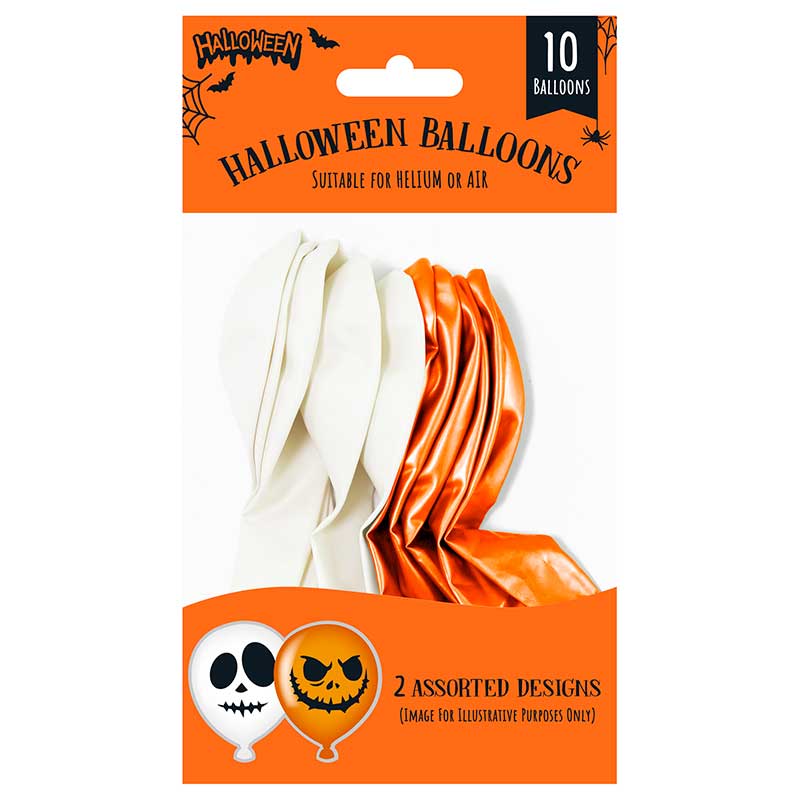 10PK HALLOWEEN ASST BALLOONS