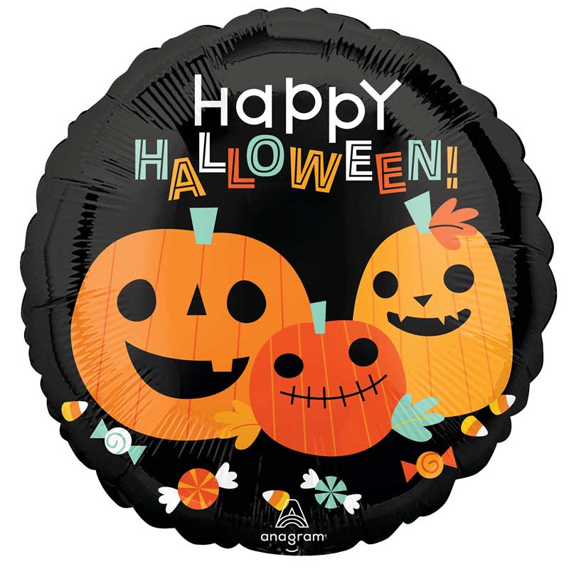 18in CLASSIC HALLOWEEN PUMPKIN FOIL BALLOON