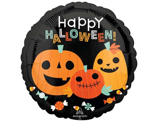 18in CLASSIC HALLOWEEN PUMPKIN FOIL BALLOON