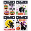 HALLOWEEN PUMPKIN WINDOW GEL STICKERS