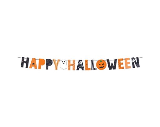 2m HAPPY HALLOWEEN PAPER BUNTING