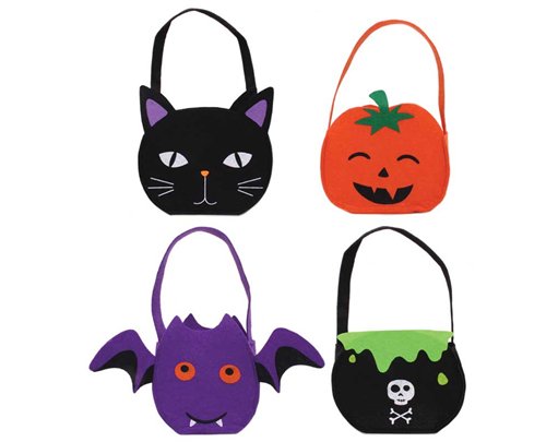 HALLOWEEN FELT CHARACTER SHAPED TREAT BAG