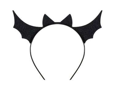 BLACK BAT HALLOWEEN HEADBAND