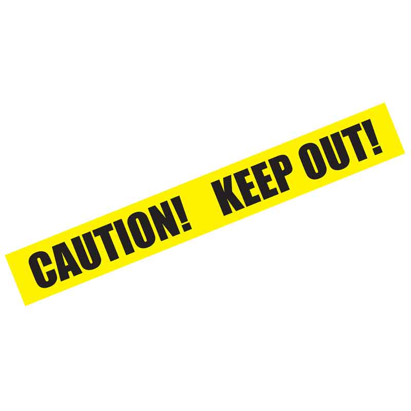 6m HALLOWEEN WARNING TAPE