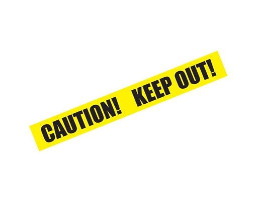 6m HALLOWEEN WARNING TAPE