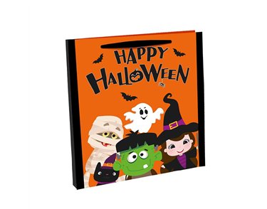 HAPPY HALLOWEEN PP WOVEN TREAT BAG 12S