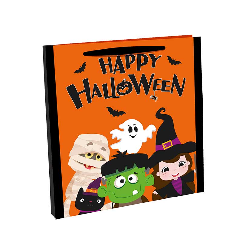 HAPPY HALLOWEEN PP WOVEN TREAT BAG 12S