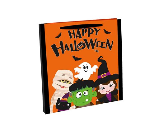 HAPPY HALLOWEEN PP WOVEN TREAT BAG 12S